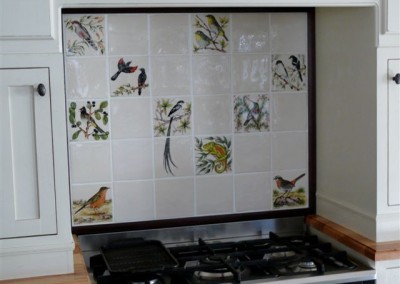 birds and natural tiles